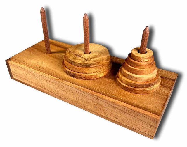 Tower of Hanoi puzzle - 9 Rings - Creative Crafthouse