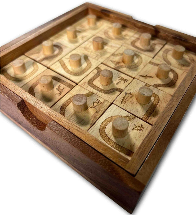 Trail Run Wooden Puzzle - Complete the Trail to Win - Difficulty Level 6.5 out of 10 - Creative Crafthouse