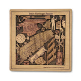 Train Heritage Wood Puzzle | Personalizable Gift and Decor - Creative Crafthouse