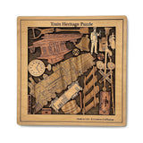 Train Heritage Wood Puzzle | Personalizable Gift and Decor - Creative Crafthouse