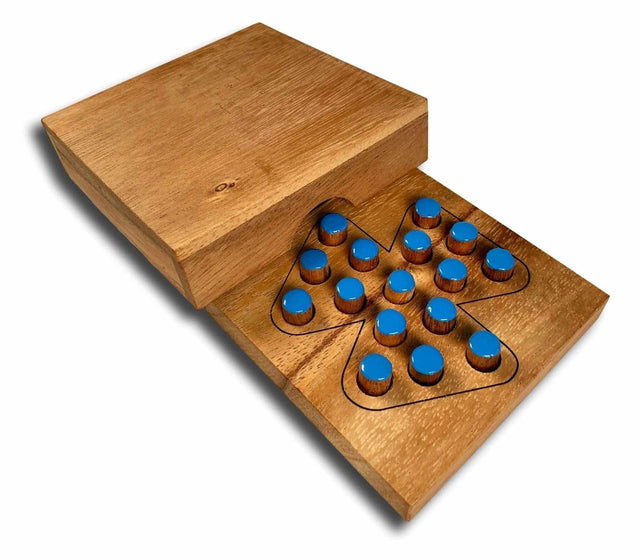 Triple Triangle Peg Jumping puzzle - Creative Crafthouse