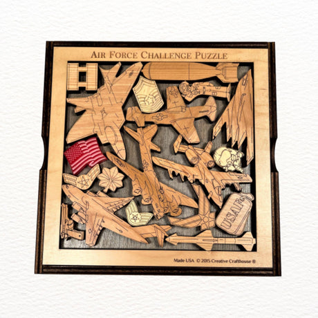 US Air Force Wood Puzzle | Personalizable Promotion Gift for Naval Officers - Creative Crafthouse