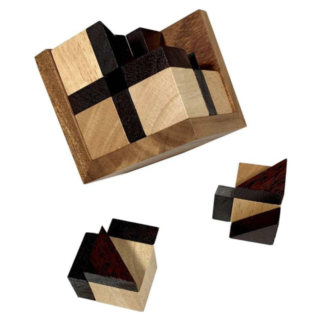Very Hard Puzzle for Adults - Devil's Cube - Wooden Brain Teaser Puzzle - Christmas Gift for Stepdad that Loves Puzzles - Creative Crafthouse