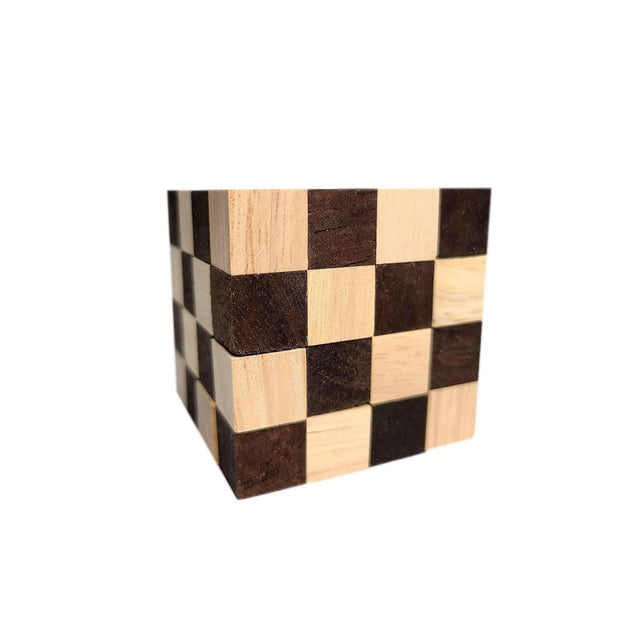 Very Hard Puzzle for Adults - The King Snake 4x4x4 - Turn the Snake Back into a Cube - Stocking Stuffer - Creative Crafthouse
