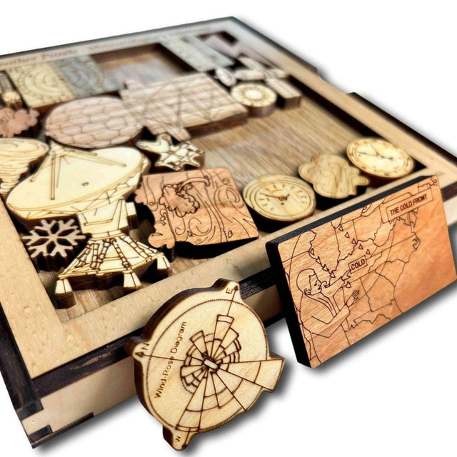 Weather Puzzle - Meteorologist's Dilemma - artistic and challenging - can be personalized - Creative Crafthouse