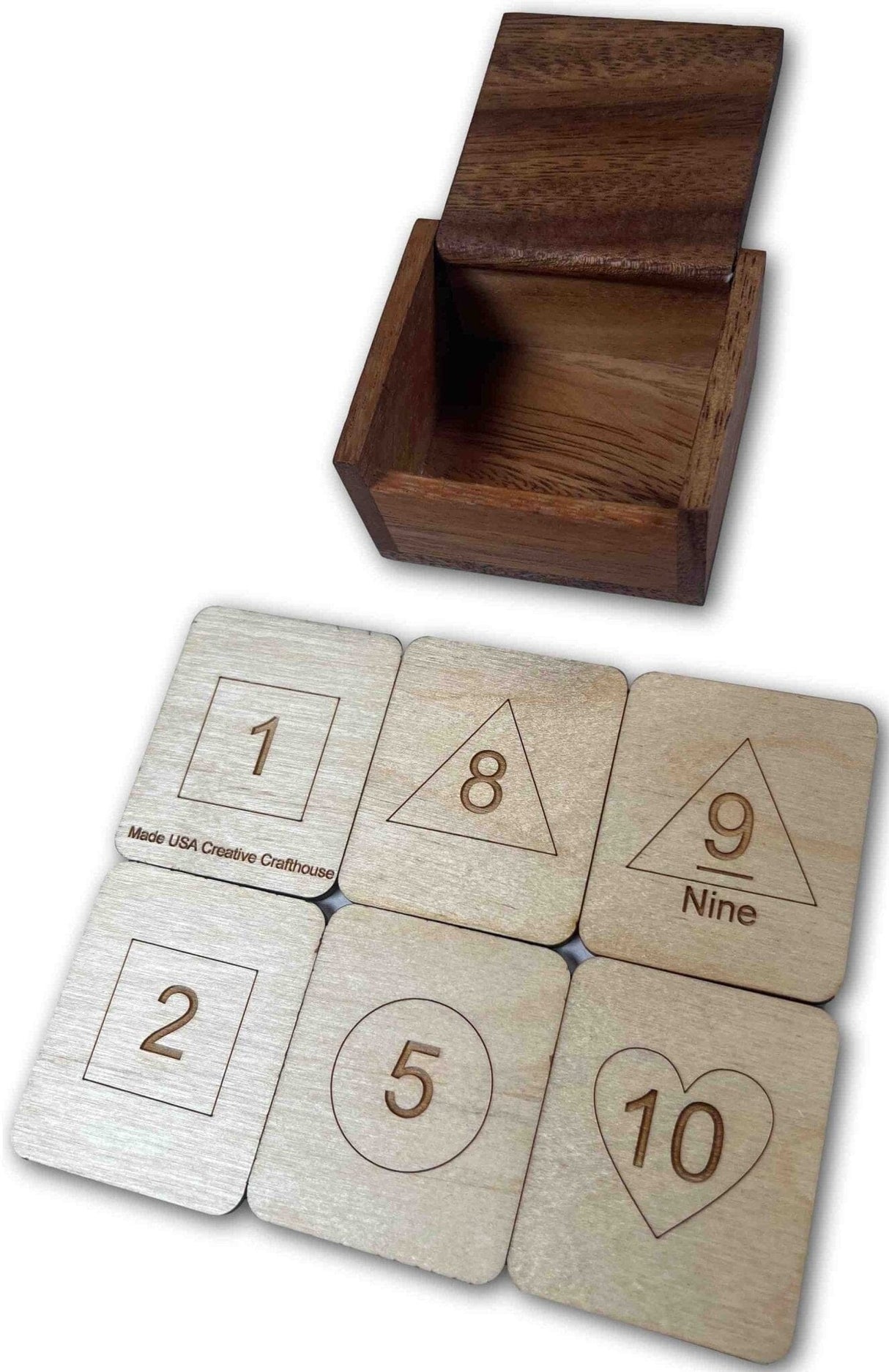 Wizard Magic Math Cards - Predict the Sum of the Hardwood Cards Chosen - Creative Crafthouse