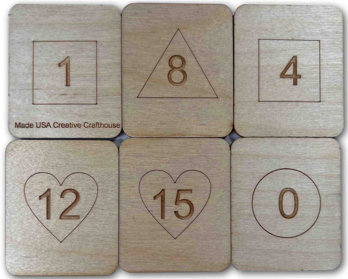 Wizard Magic Math Cards - Predict the Sum of the Hardwood Cards Chosen - Creative Crafthouse