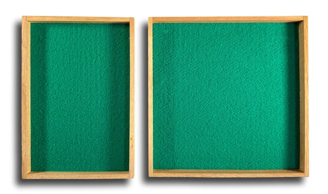 Wooden Game Trays | Felt Lined Puzzle Display - Creative Crafthouse