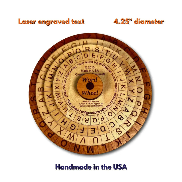 Word Wheel Puzzle | Word Search Style Brain Teaser - Creative Crafthouse