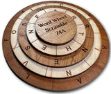 Word Wheel Scramble 74A - Word Search Puzzle - Wooden Puzzle Word Search Challenges - Creative Crafthouse