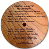 Word Wheel Scramble 74B - Wooden Puzzle Word Search Challenges - Creative Crafthouse