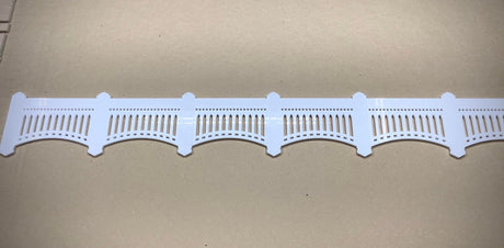 Yankee Stadium Facade 40 inches by 5.2 inches - 1/4" White Acrylic - Sports Wall Hanging - Sports Decoration for Man Cave - Creative Crafthouse
