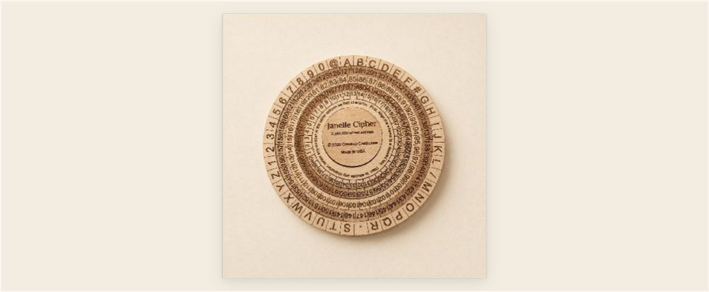 Janelle Cipher Wheel | Build Your Own Escape Room