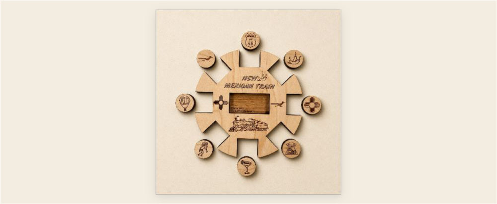 Mexican Train Florida Edition | Wood Hub & Tokens