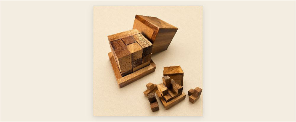 Soma Cube Wood Puzzle | 3D Puzzle Cube for Kids