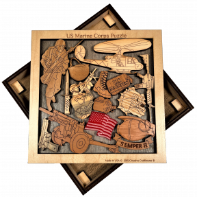 US Naval Academy Puzzle challenging & artistic wood brain teaser 