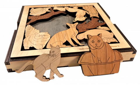 Wooden Cats Puzzle