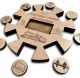 Mexican Train *California Edition* Hub and Tokens wooden domino game