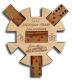Mexican Train *California Edition* Hub and Tokens wooden domino game