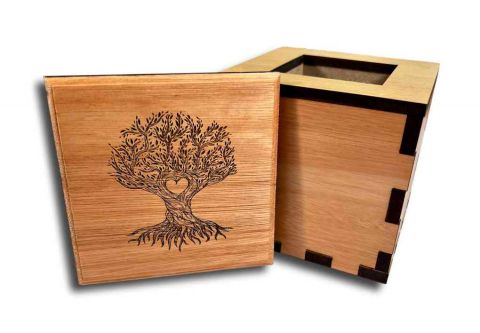 Bristol gifts. Dark Tree wooden light box