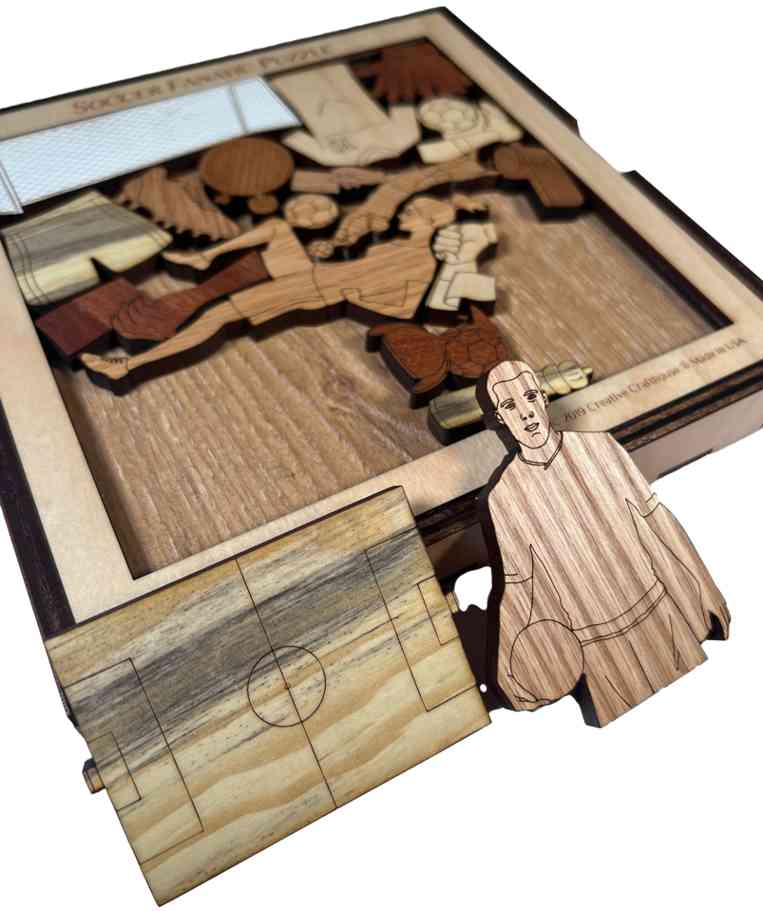 Creative Crafthouse Soccer Fanatic Wood Puzzle For The Sports Lover in Your Life 