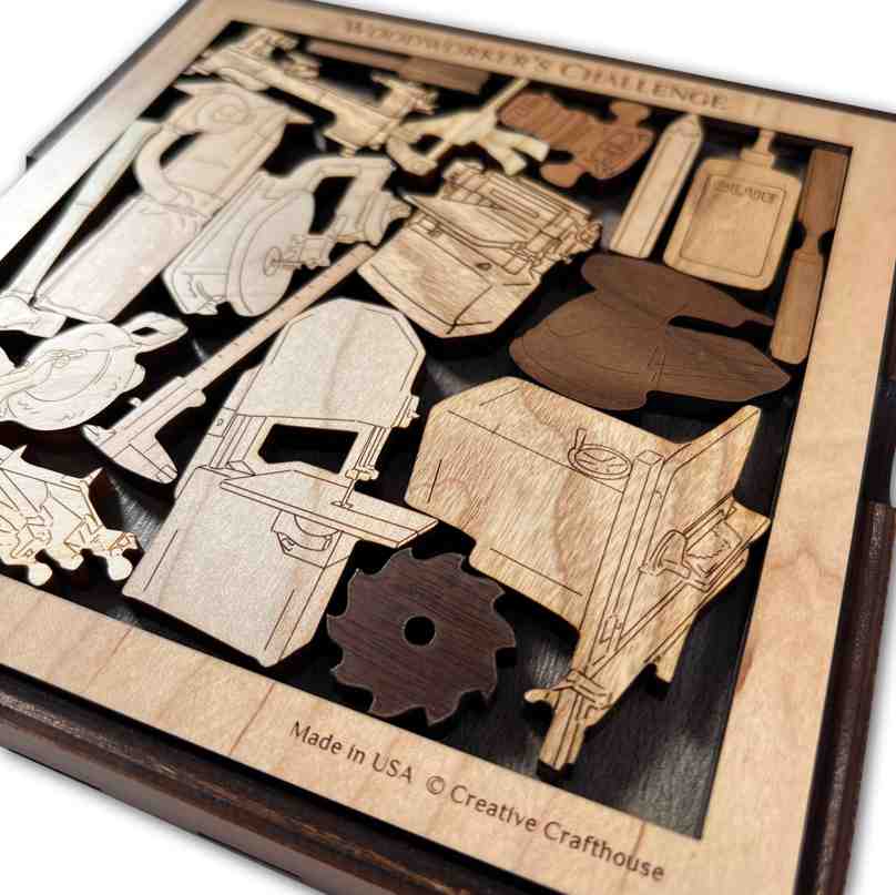 Woodworkers Challenge Puzzle Made in USA Creative Crafthouse 