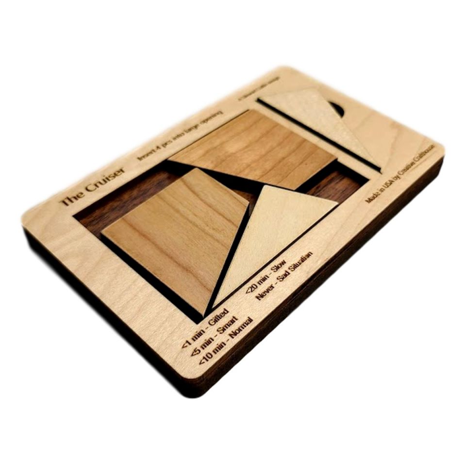 Cruiser 4 Piece Puzzle 2 Sizes Avail Stewart Coffin Design