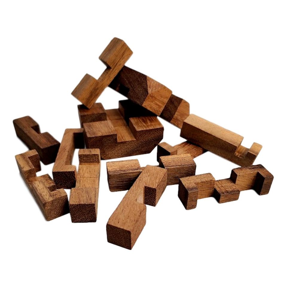 Wooden shop diamond puzzle