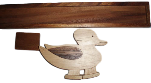 Walking Duck Toy all wood handcrafted