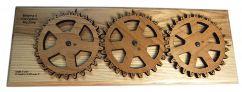 Enigma II Encryption Machine & Puzzle - encode & decode size LRG