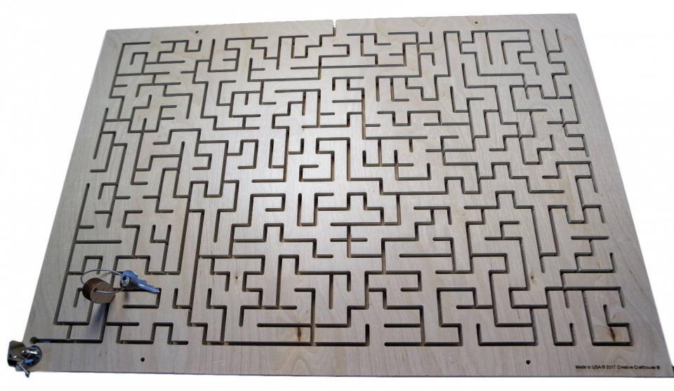 Key Maze III- Large Premium Key Maze - Escape Room rugged with