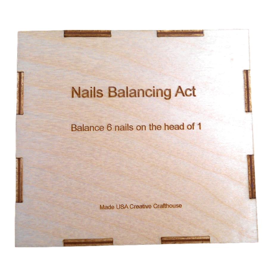 Nails Puzzle - Balancing Act - Balance 6 Nails on the Head of 1