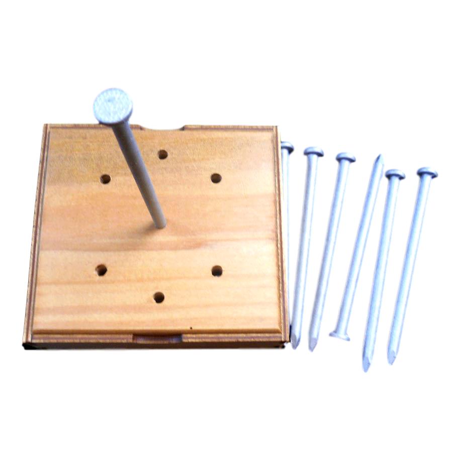 Nails Puzzle - Balancing Act - Balance 6 Nails on the Head of 1