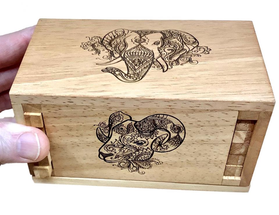 Wooden store lock box