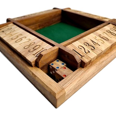 precedent lichtgewicht Meyella Shut Box - 4 Row version - allows unusual variations on the game